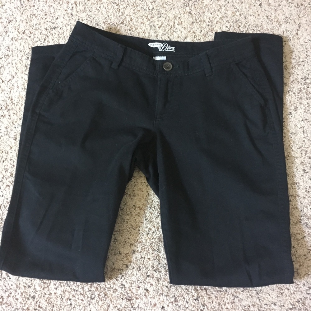 Old Navy Black Cotton Business Casual Skinny Pant - Picture 3 of 6
